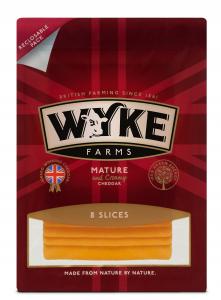 Wyke Farms Sliced Mature Cheddar 8 * 20 grs    